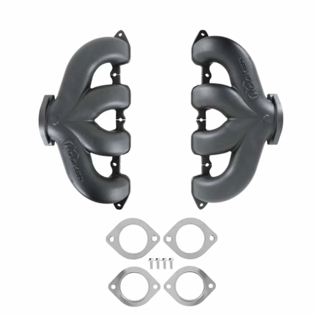 LT Swap Exhaust Manifolds -Center Dump-Black Ceramic-Multi-Fit-2.50-BHS5190